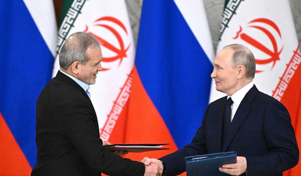 امضای معاهده جامع مشارکت راهبردی ایران و روسیه در کاخ کرملین