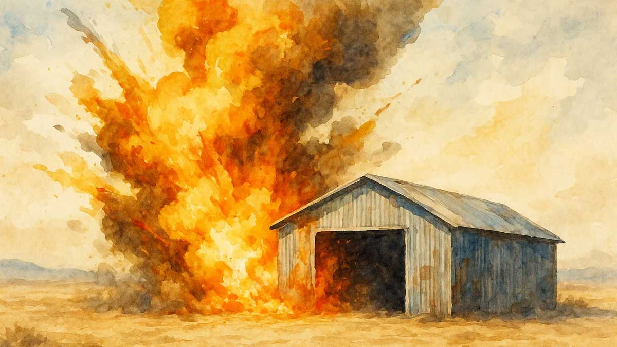 انفجار در سوله صنعتی شرکت اوانار پارسیان در شاهین‌شهر اصفهان