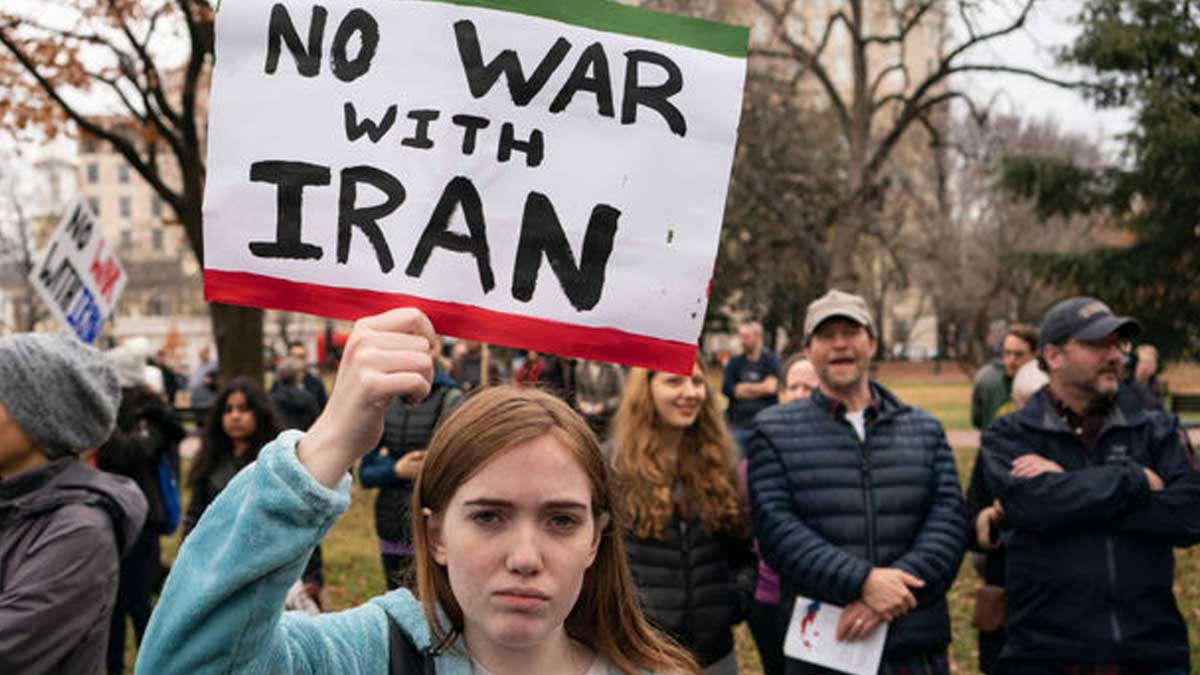 پرچم ایران و آمریکا در کنار یکدیگر نماد دیپلماسی