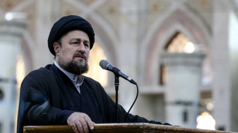 سیدحسن خمینی در مراسم تجدید پیمان با آرمان‌های امام
