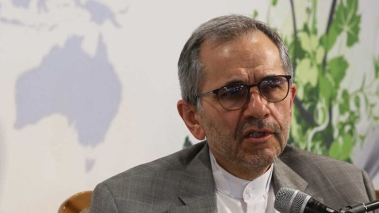 مجید تخت روانچی در حاشیه مجمع گفت‌وگوی تهران درباره کنسرسیوم هسته‌ای