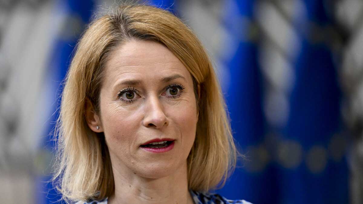 کایا کالاس در نشست وزیران امور خارجه اتحادیه اروپا بروکسل