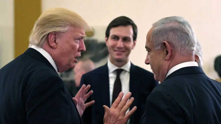 دست‌دادن برای صلح غزه، پرچم‌های اسرائیل و فلسطین، مذاکرات آتش‌بس