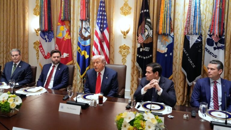 دونالد ترامپ در دیدار با خاویر میلی رئیس‌جمهور آرژانتین