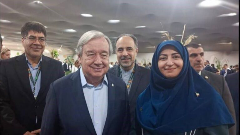 دیدار آنتونیو گوترش و هیأت ایرانی در اجلاس COP30 برزیل