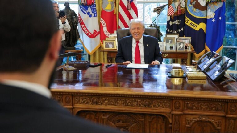 دیدار ترامپ و احمد الشرع در کاخ سفید