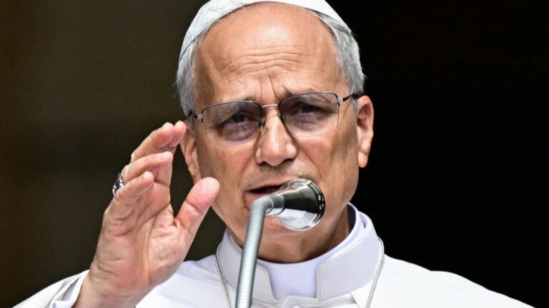 پاپ لئو چهاردهم در واتیکان، درخواست صلح و آتش‌بس