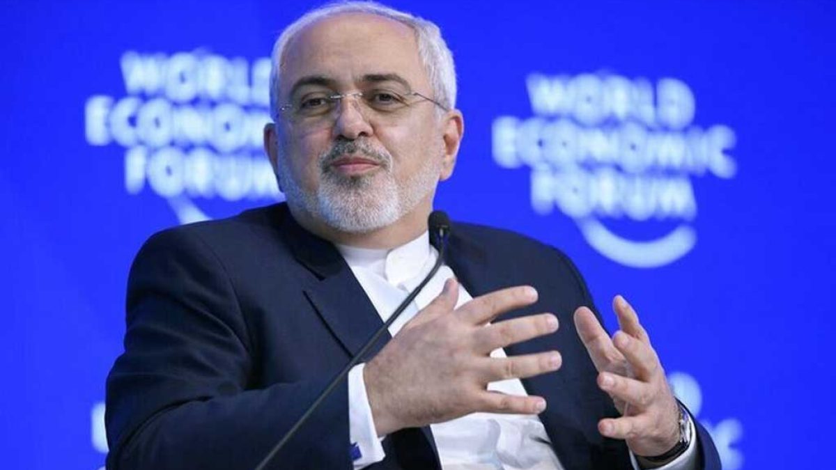 احمد زیدآبادی و محمدجواد ظریف در اجلاس داووس