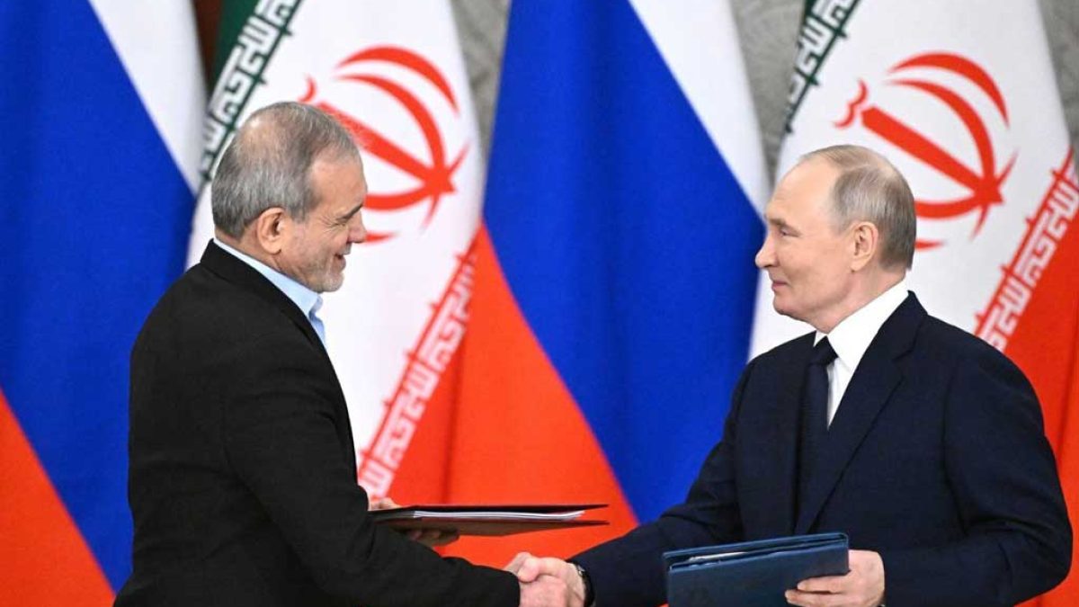امضای معاهده جامع مشارکت راهبردی ایران و روسیه در کاخ کرملین