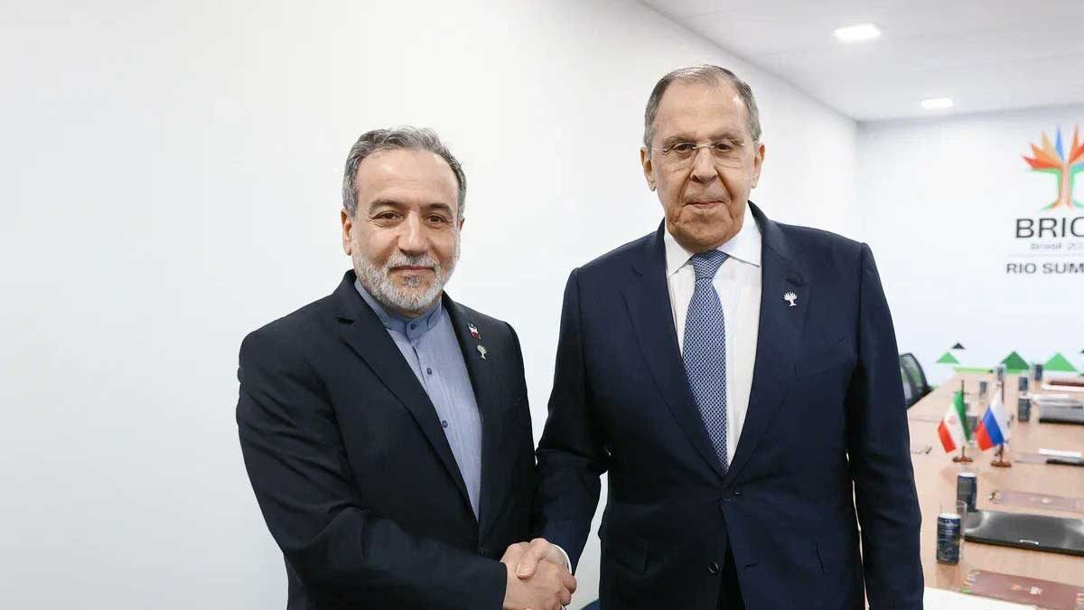دیدار وزرای خارجه روسیه و ایران در نشست بریکس