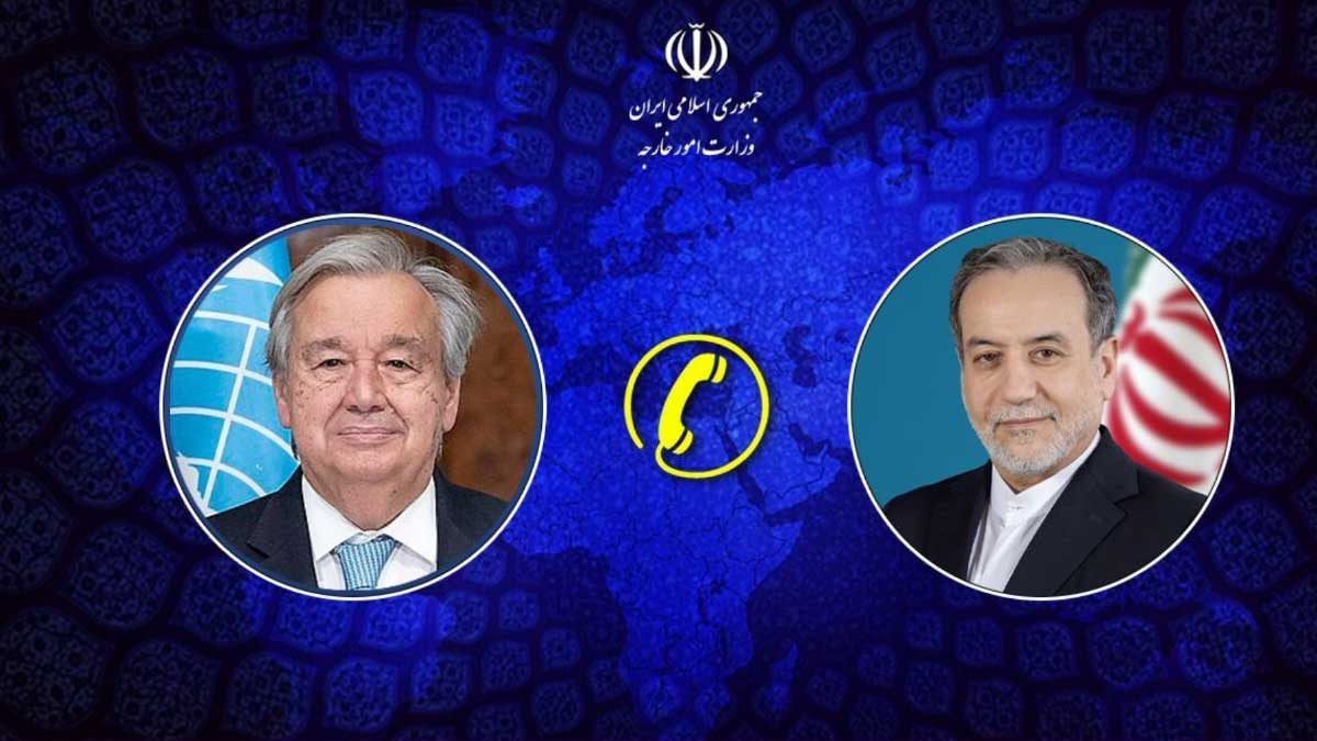 وزیر خارجه ایران در گفتگو با دبیرکل سازمان ملل