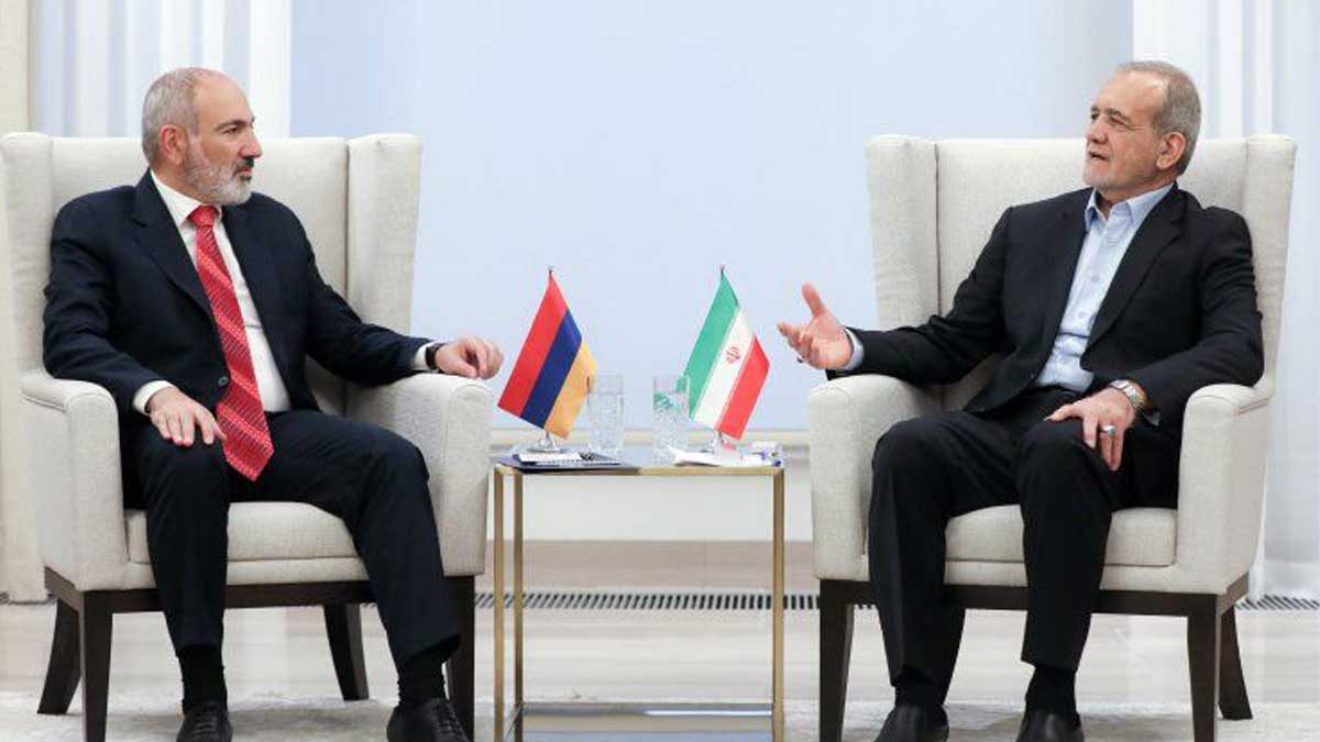 دیدار رئیس‌جمهور ایران و نخست‌وزیر ارمنستان در ایروان