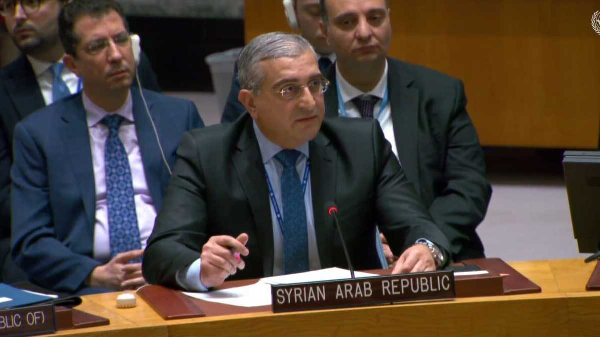 سفیر سوریه در جلسه شورای امنیت سازمان ملل متحد