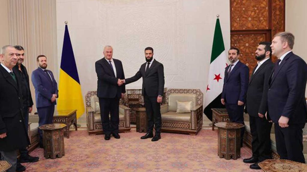 دیدار هیئت اوکراینی با رهبری جدید سوریه در دمشق