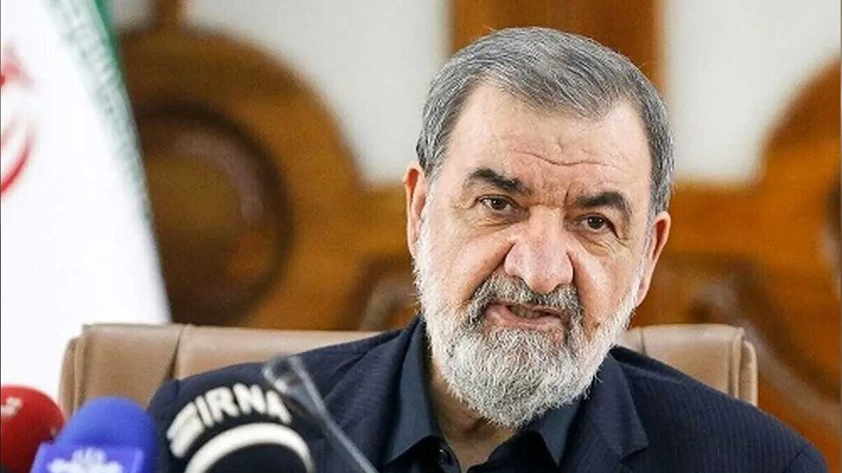 محسن رضایی در مراسم بزرگداشت شهدای اقتدار همدان 