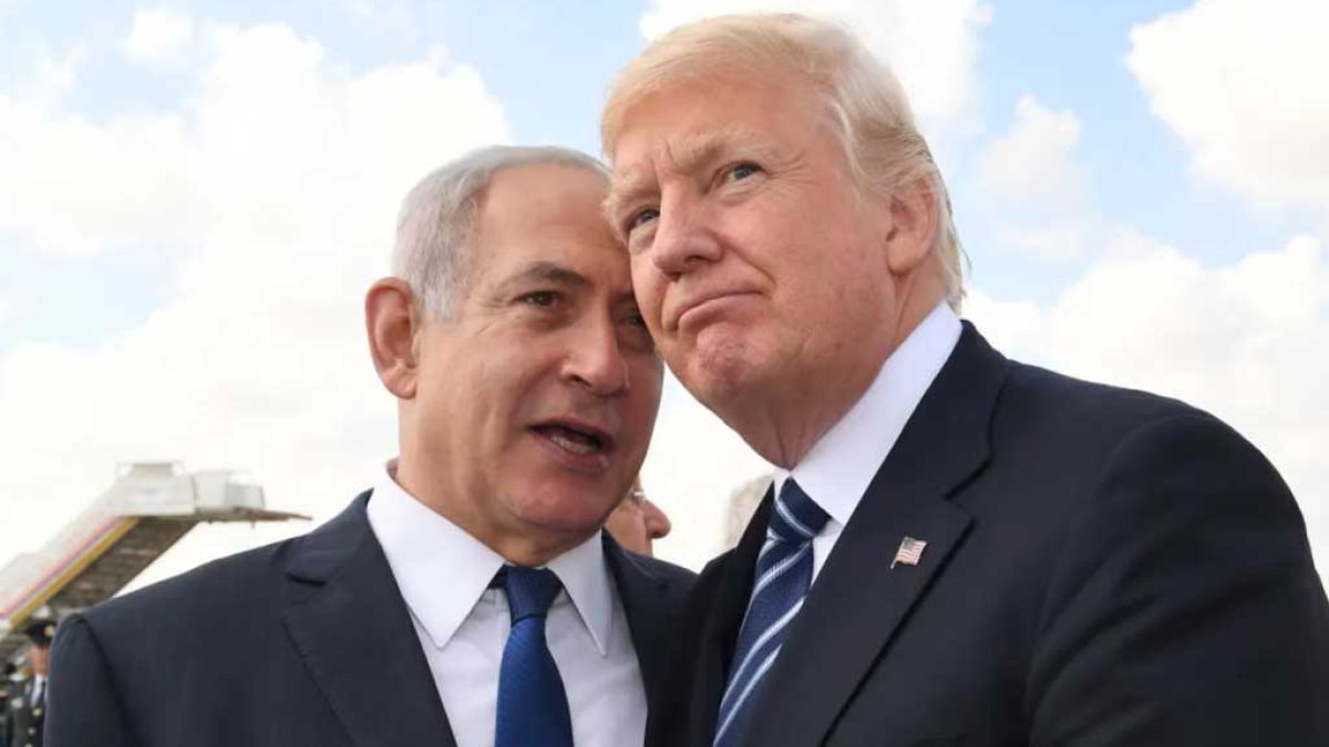 دیدار نتانیاهو و ترامپ در دفتر بیضی کاخ سفید