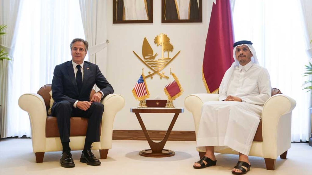 دیدار آنتونی بلینکن با مقامات قطر در دوحه درباره بحران لبنان