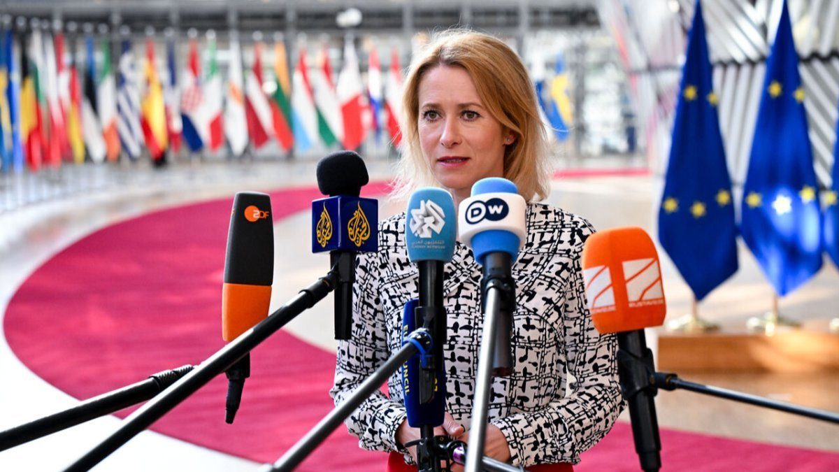 کایا کالاس در نشست اتحادیه اروپا