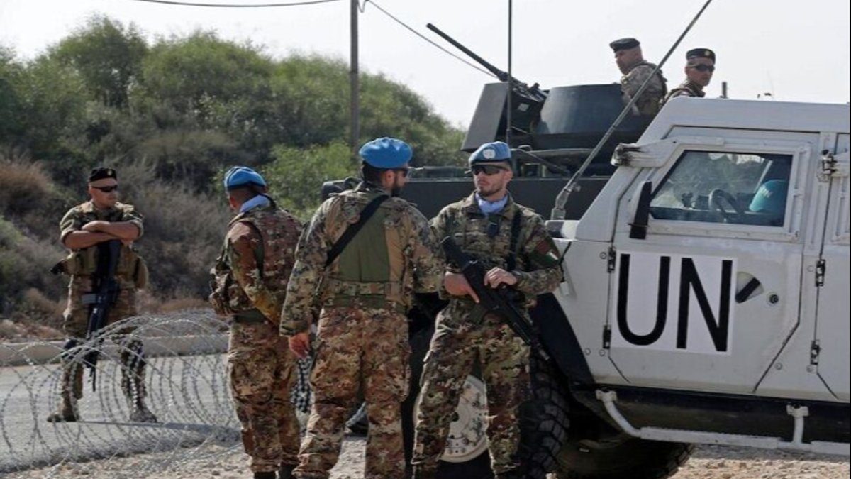 نیروهای حافظ صلح یونیفل در مرز لبنان و فلسطین اشغالی
