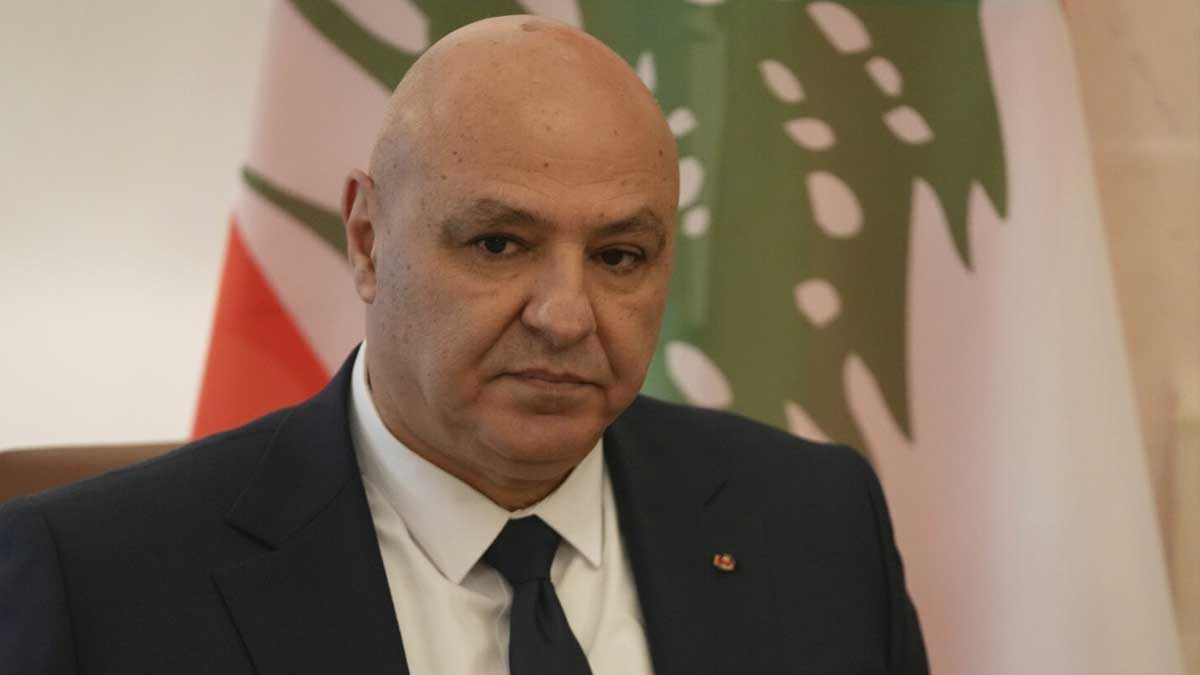 دیدار رئیس جمهور لبنان با مقام ایرانی