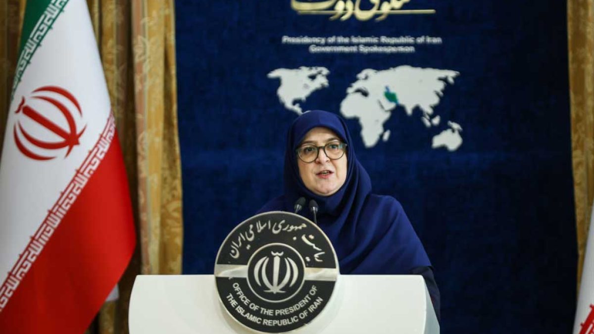 فاطمه مهاجرانی، سخنگوی دولت در نشست خبری هفتگی