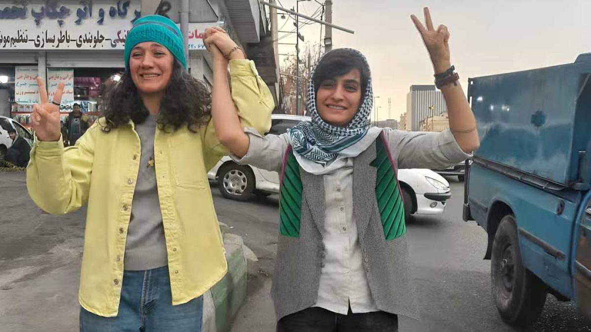 تصویر الهه محمدی و نیلوفر حامدی، خبرنگاران محکوم به حبس