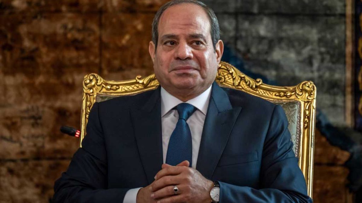 دیدار رئیس جمهور مصر و وزیر خارجه ایران در کاخ ریاست جمهوری قاهره