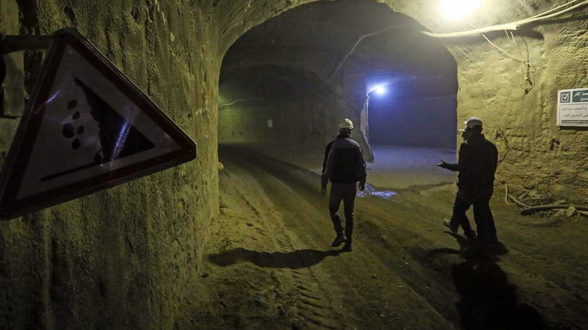 نمایی از محل احداث تونل دفاعی جدید در مرکز تهران