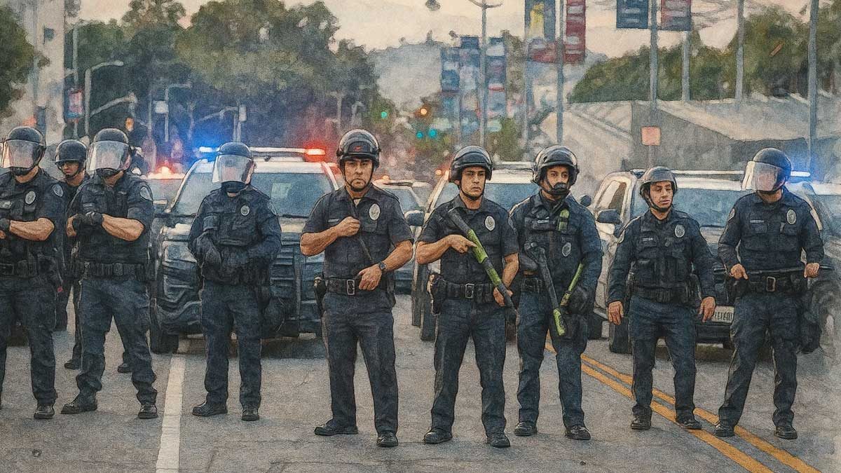 عملیات مهاجرتی پلیس فدرال آمریکا در لس‌آنجلس